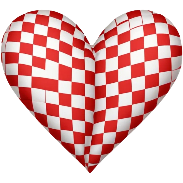 Checkered heart emoji