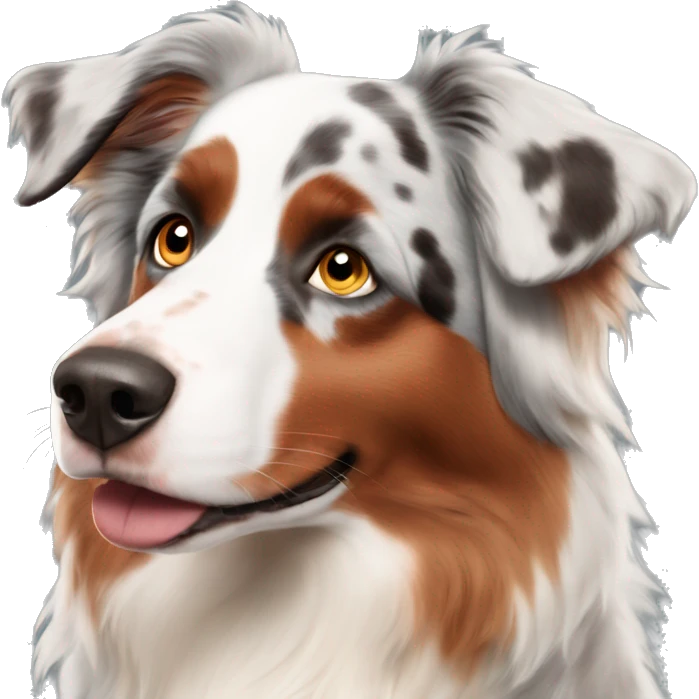 Red Merle Australian shepherd  emoji