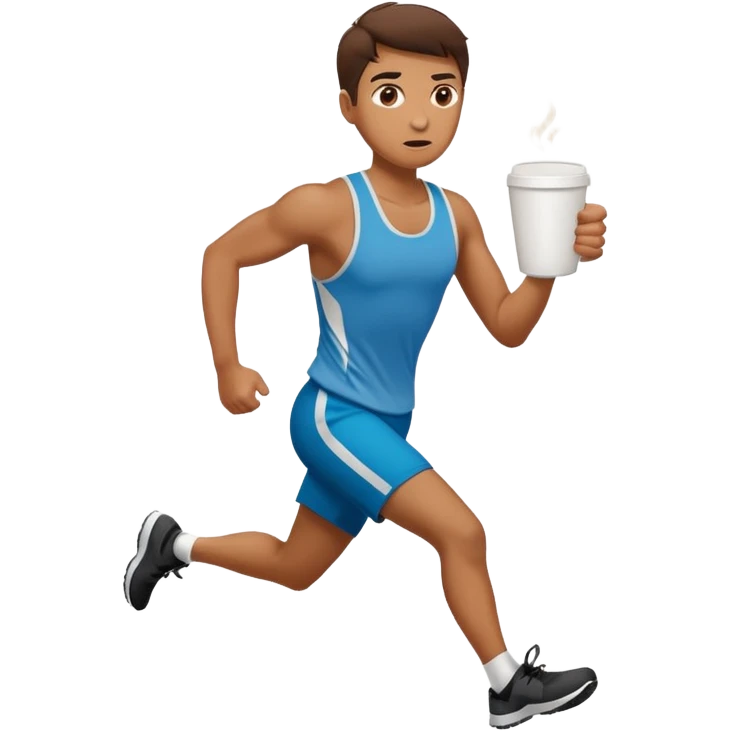 Morning Coffee Runner emoji