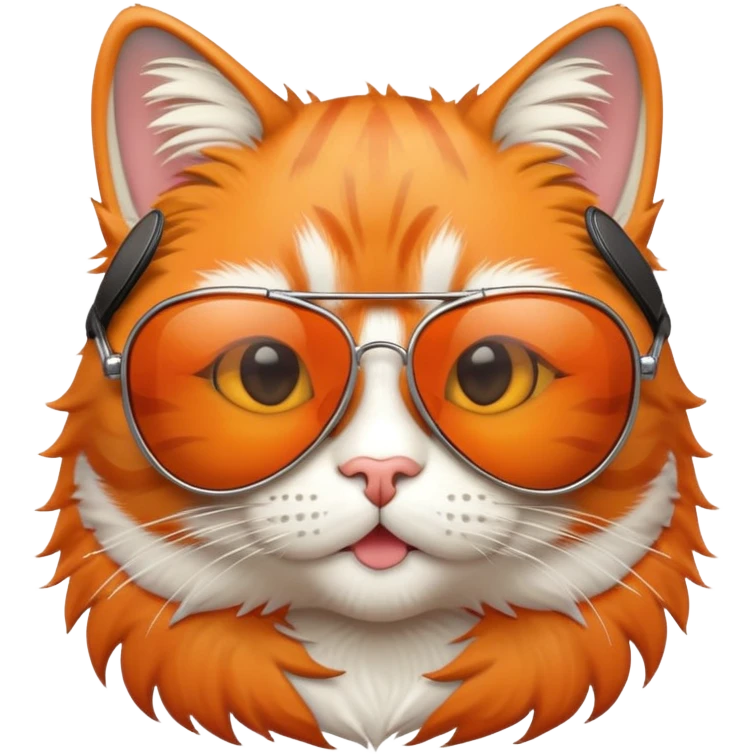 Cool cat with aviator sunglasses emoji