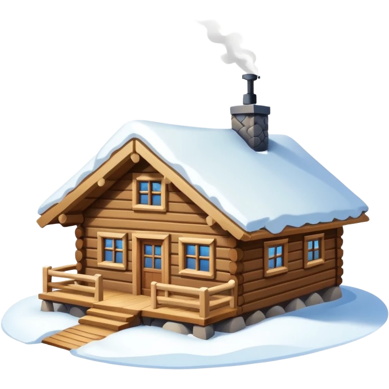 Norwegian cozy mountain cabin emoji