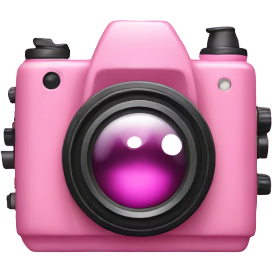 Pink cute camera  emoji