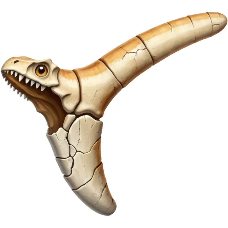 a dinosaur leg bone with eyes emoji