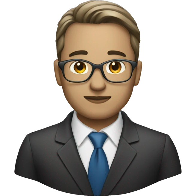 business analyst dark emoji