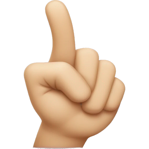 pointing finger emoji