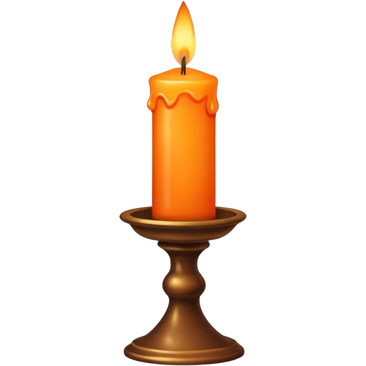 Candle in a candlestick emoji