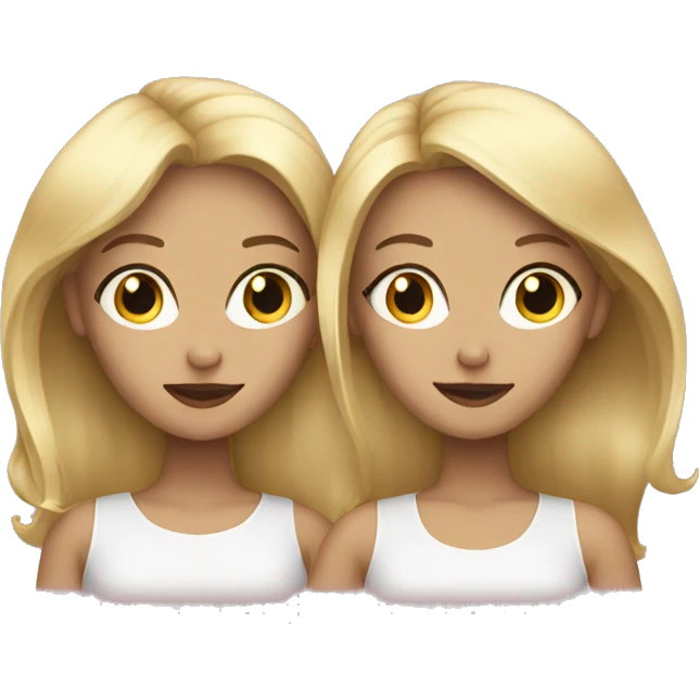 2 blonde sisters  emoji