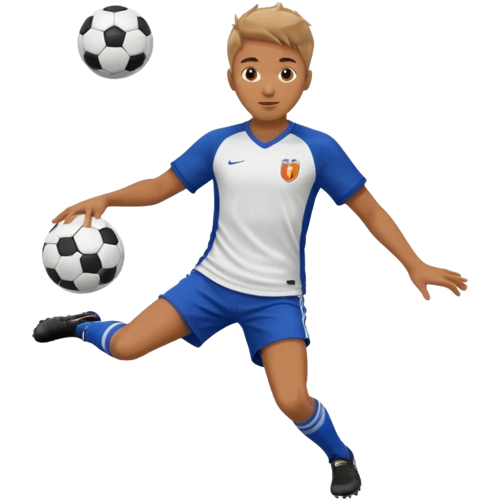 soccer player doing ball tricks emoji