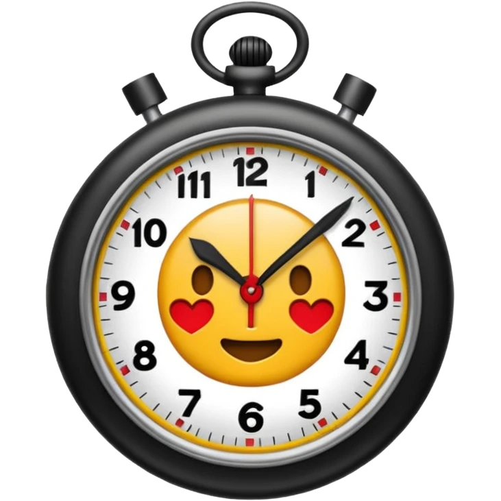 Un reloj sonando al estilo andrez garza emoji