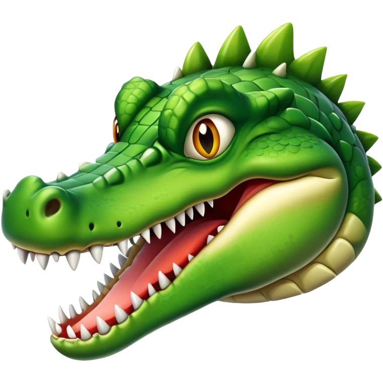 energetic crazy crocodile emoji