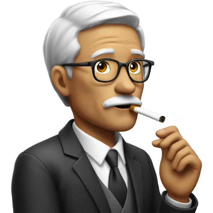 Man smoking emoji