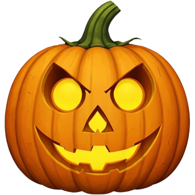 A Cursed, Weathered Halloween Pumpkin emoji