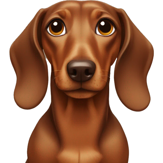 dachshund brown emoji