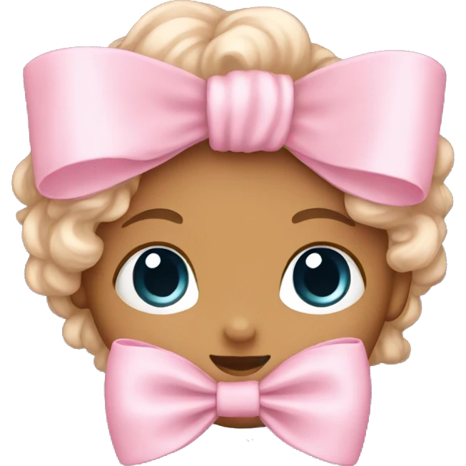 Baby pink bow emoji