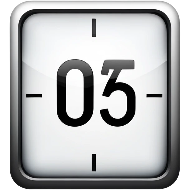 A SQUARE SHAPE WITH “DAYS LEFT” WRITTEN emoji