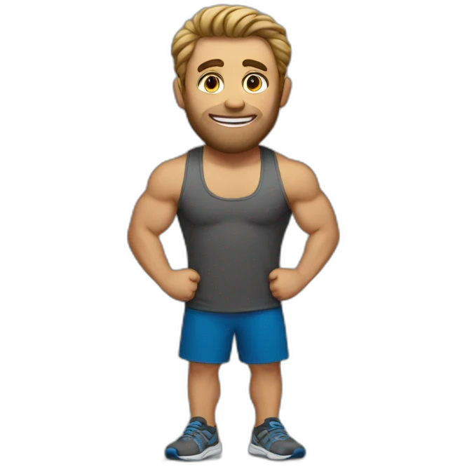 stephen awking at gym emoji
