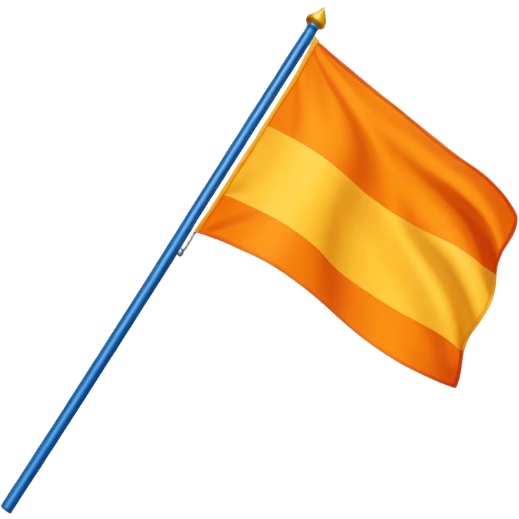 a flag with these colours : 🧡💛🤍🩵💙 from up to down emoji