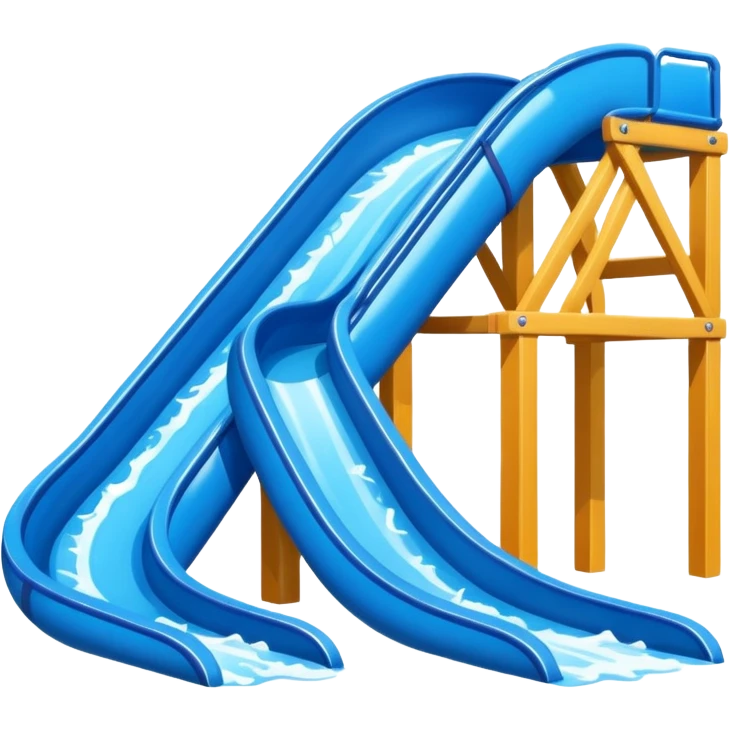 Toboggan waterslide ￼ emoji