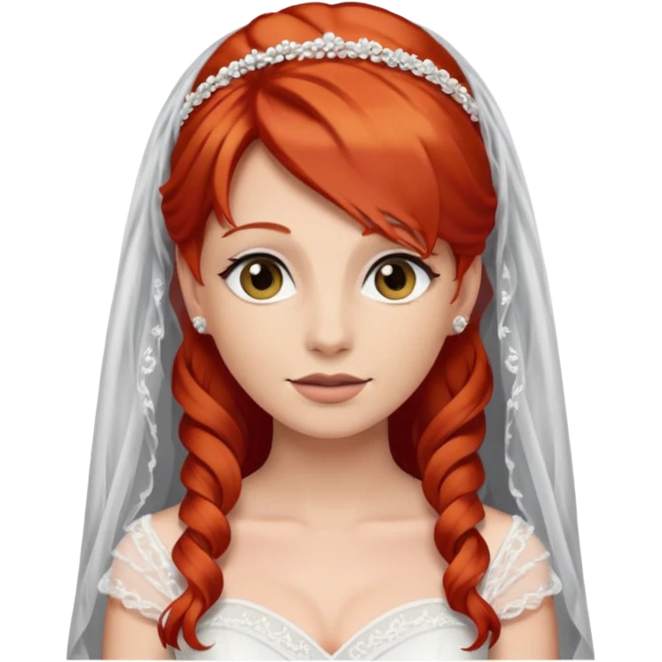Bride with red hair  emoji