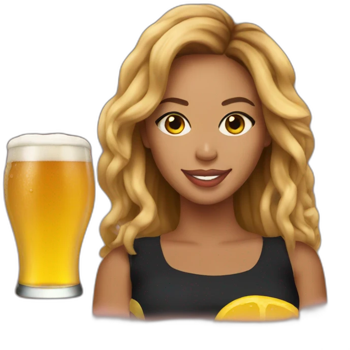 Beer with Beyoncé emoji