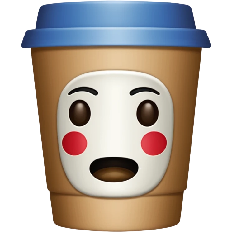 coffee cup no face emoji