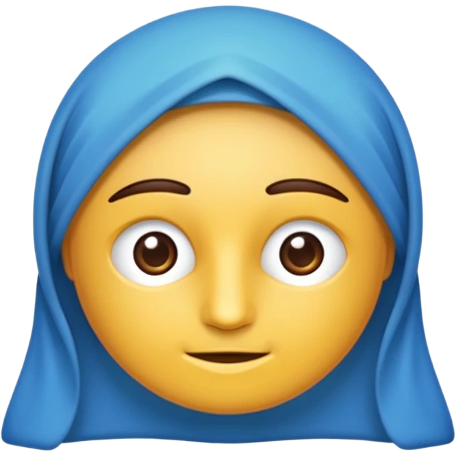 Mavi yuvarlağın içinde beyaz tik emoji