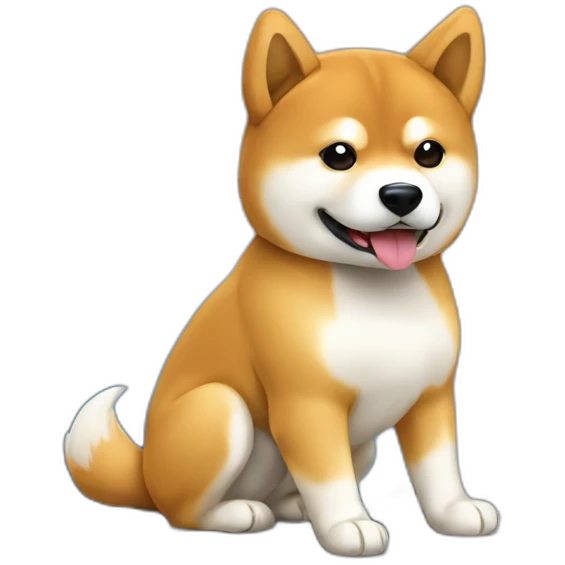 Shiba Inu with laptop emoji