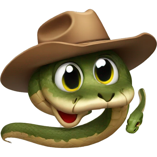 snake with cowboy hat emoji