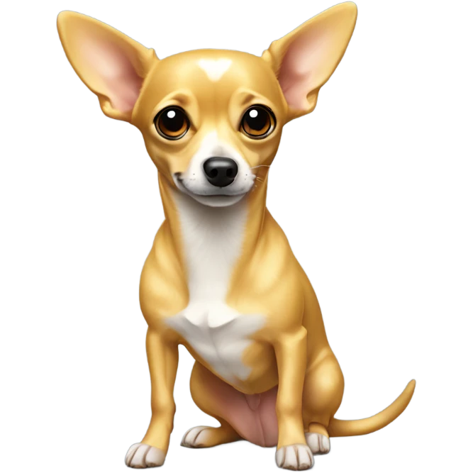 long yellow chihuahua weiner dog mix emoji