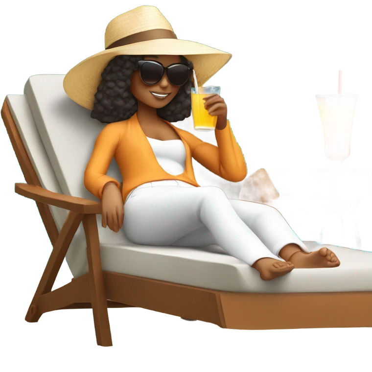 Chillin in the sun emoji
