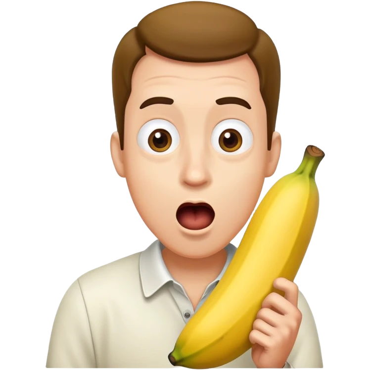 Banana crazy man emoji
