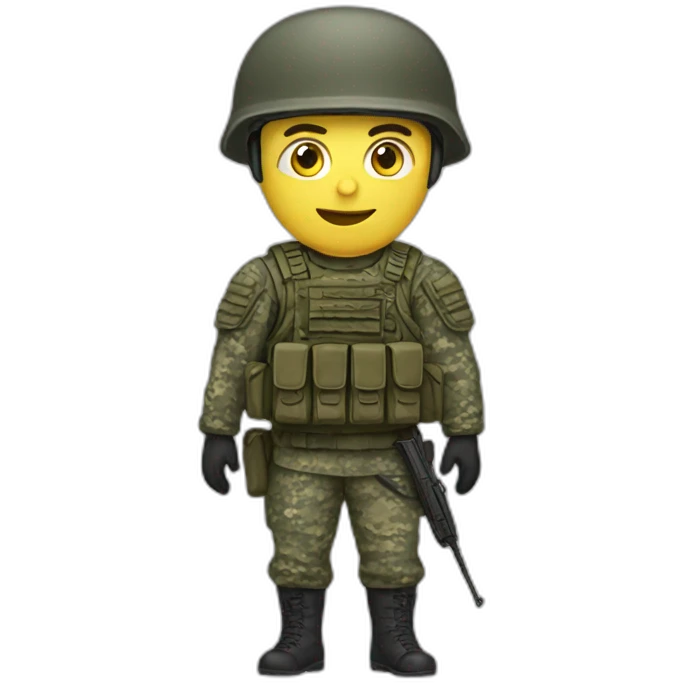 Ukrainian soldier emoji