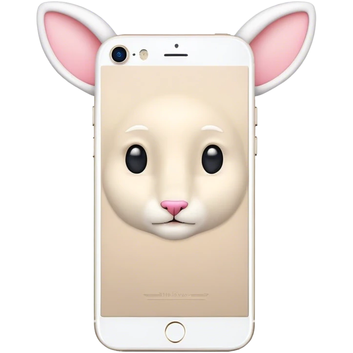 iPhone with ears emoji