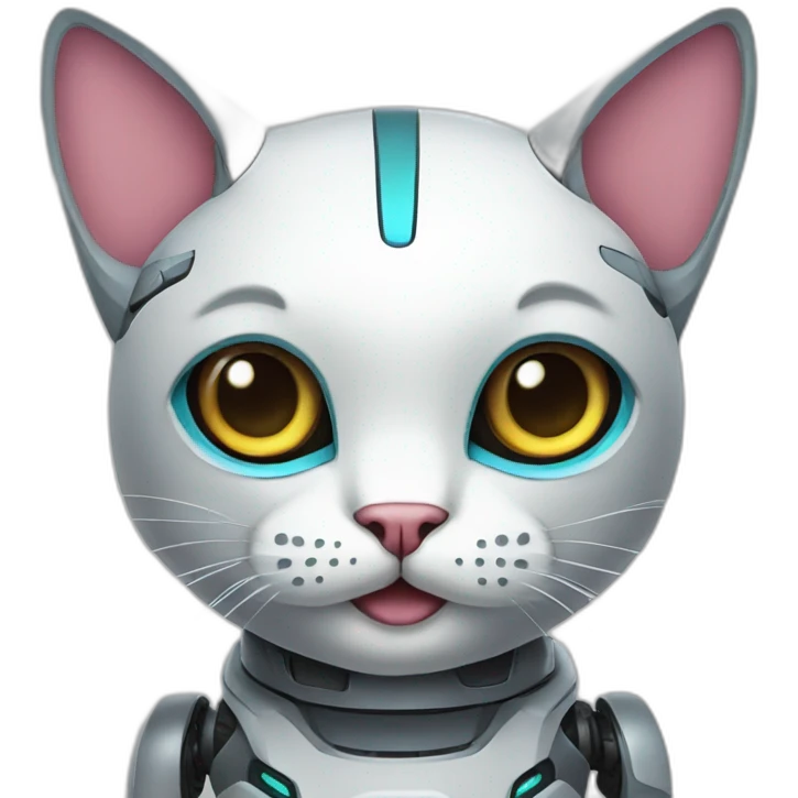 Robot cat emoji
