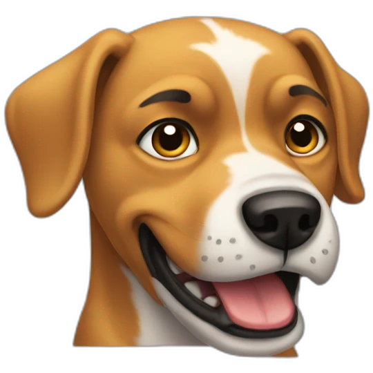 Cry dog emoji