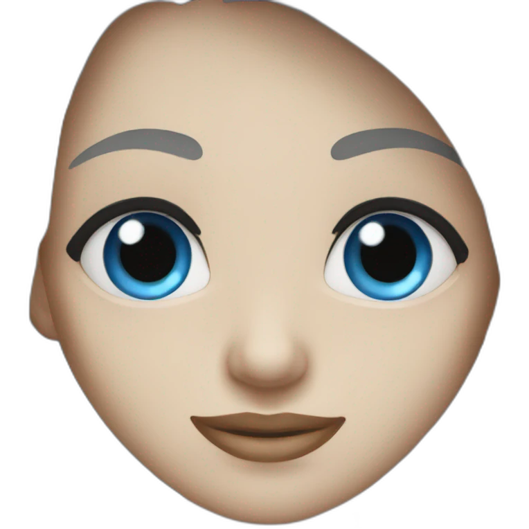 blue eyes emoji