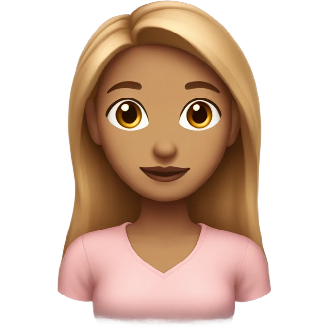 peach Skin color ,Female,Cute light brown hair,Core daddy’s girl emoji