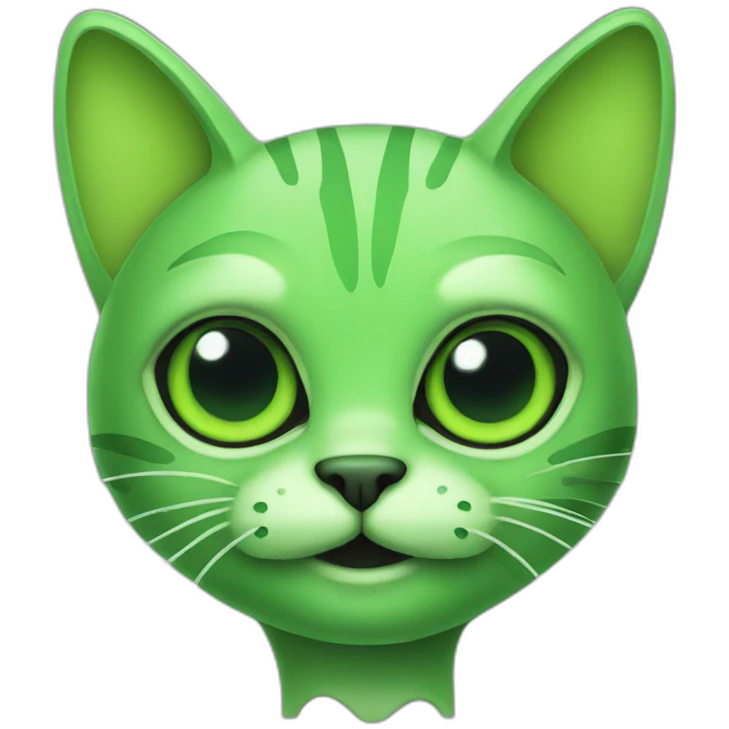 Green Alien Cat emoji