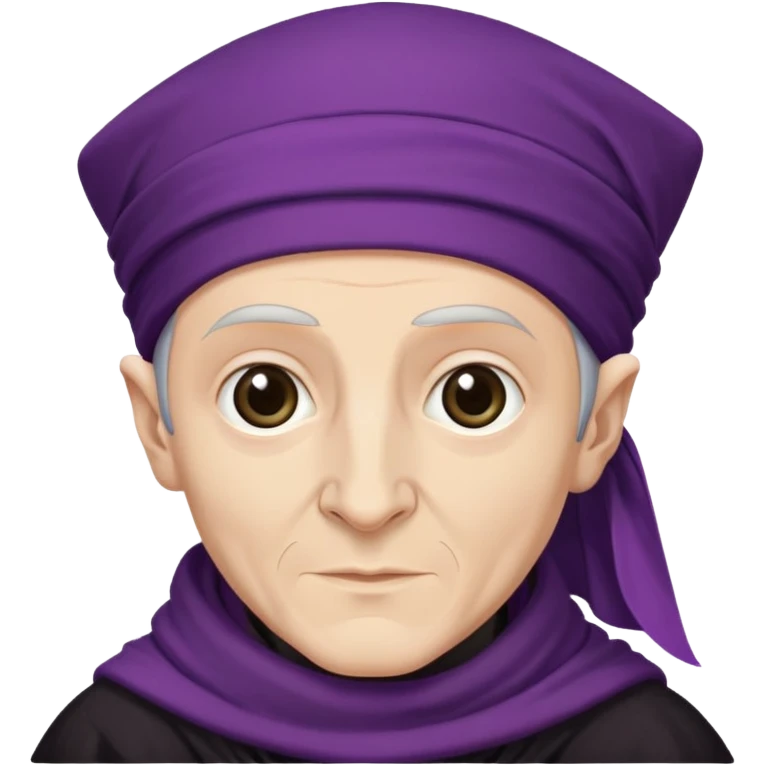 Young Quirinus Quirrell from harry potter with big Head scarf emoji