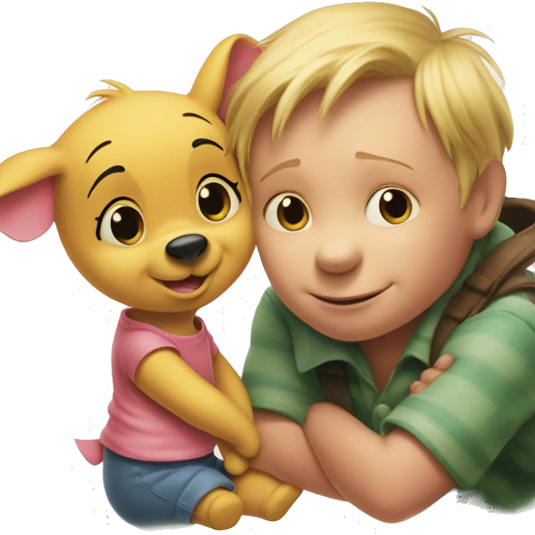 Winnie the Pooh and piglet emoji