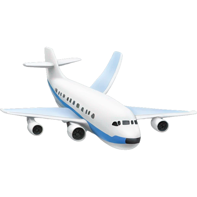 Plane wearing a hat emoji