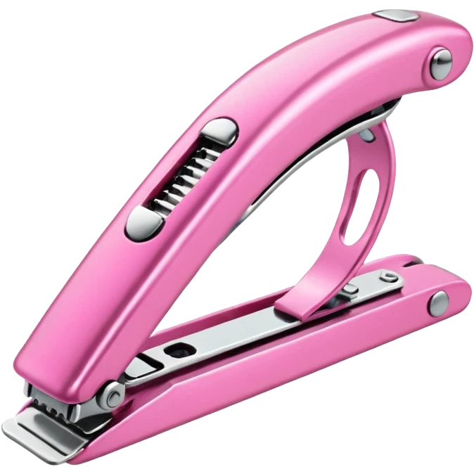 Pink nail clipper emoji