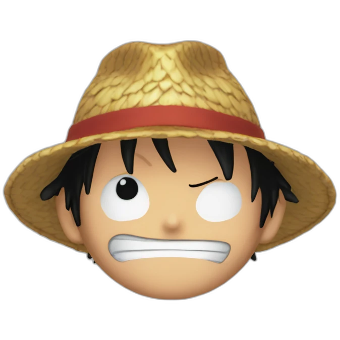 Luffy colère emoji