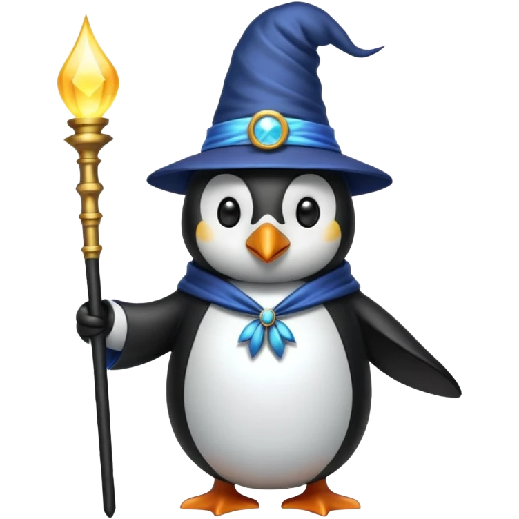 Penguin Wizard emoji