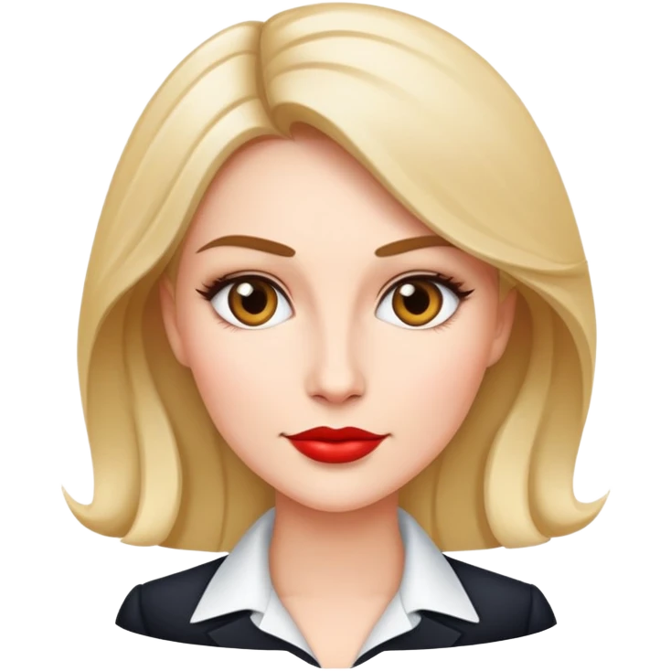Put-together corporate woman, glam emoji