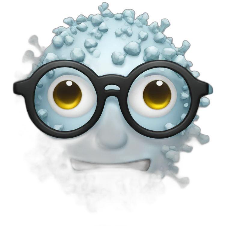 Glasses virus emoji