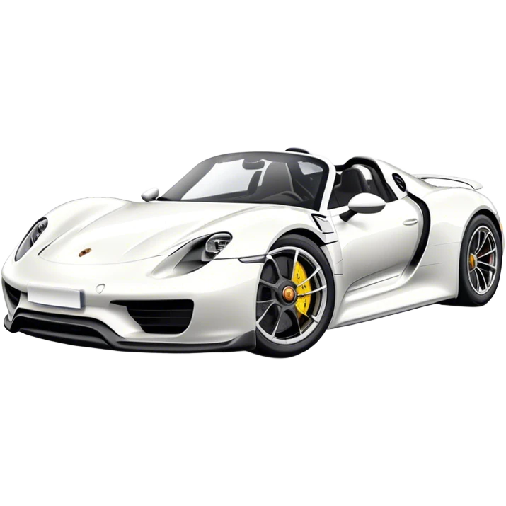 Porsche 918 Spyder - Porsche (Model Year: 2021) (Iconic colour: White) emoji