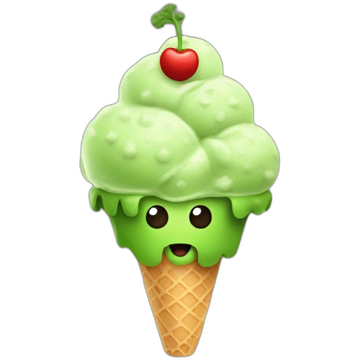 broccoli ice cream emoji