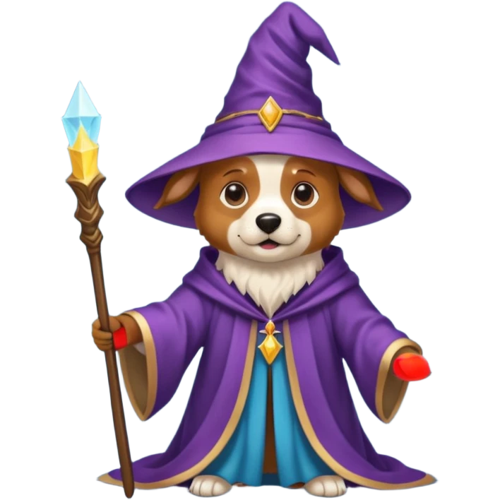Dog wizard emoji