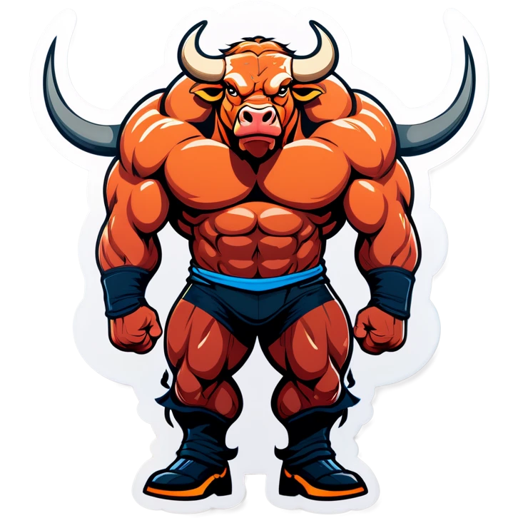 Bull with muscles emoji